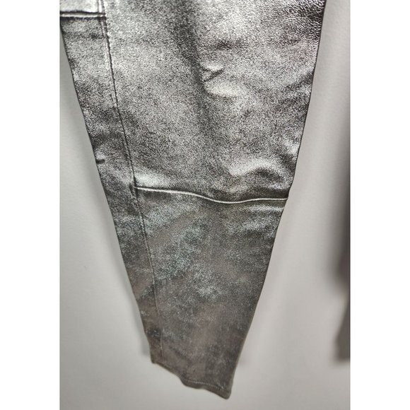 Ben Taverniti Unravel Project Women's Sz. 25 Lace Up Skinny Pants In Silver NWT - Picture 4 of 12